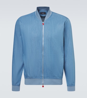 Denim bomber jacket | Kiton