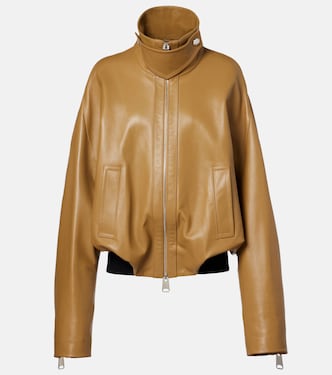 Oversized leather jacket | Khaite