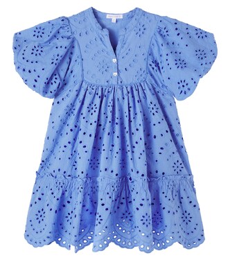 Cruz broderie anglaise cotton dress | Poupette St Barth Kids