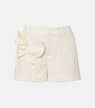 Appliqué gabardine shorts | Blumarine
