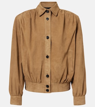 Gathered suede jacket | Saint Laurent