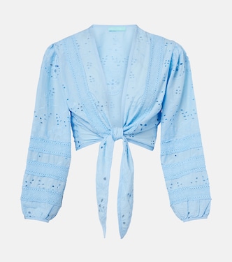 Pia broderie anglaise cotton top | Melissa Odabash