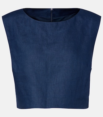 Martina linen crop top | Posse