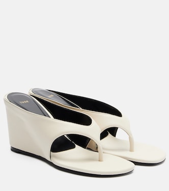 Mules compensées Yaga en cuir | JUDE