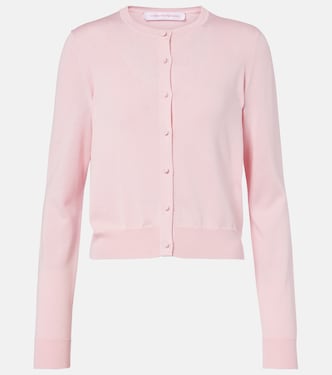 Cardigan cropped in seta e cotone | Carolina Herrera