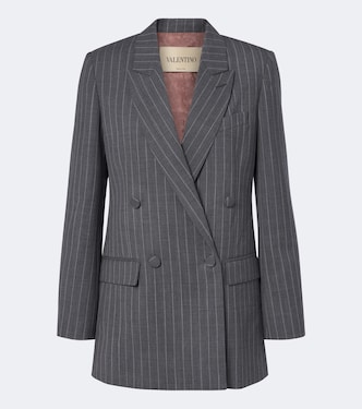Pinstripe virgin wool blazer | Valentino