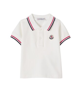  Baby logo cotton piqué polo shirt | Moncler Enfant