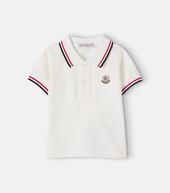  Baby logo cotton piqué polo shirt | Moncler Enfant