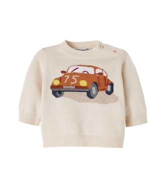 Baby Almire jacquard wool and cotton sweater | Bonpoint