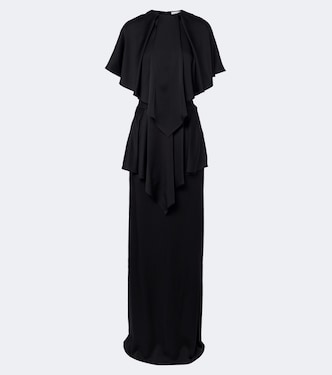Caped satin gown | Stella McCartney