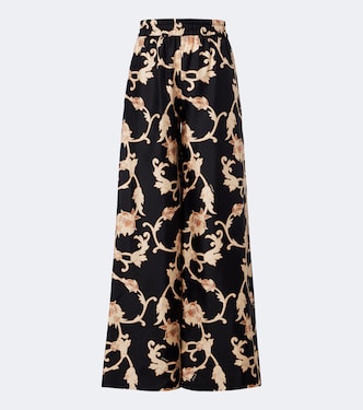 Pantalon palazzo Buttercup en soie | La DoubleJ