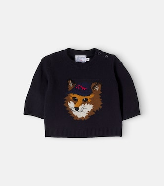 Baby x Maison Kitsuné jacquard wool sweater | Bonpoint