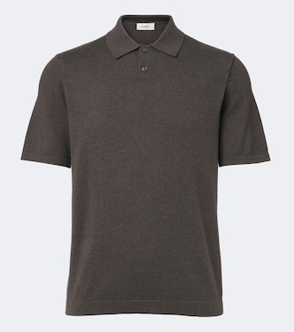 Keir cotton and cashmere polo shirt | Lisa Yang
