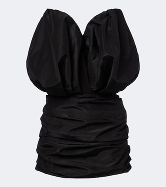 Ruched silk bustier dress | Magda Butrym