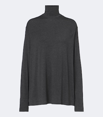 Oversized turtleneck top | Norma Kamali
