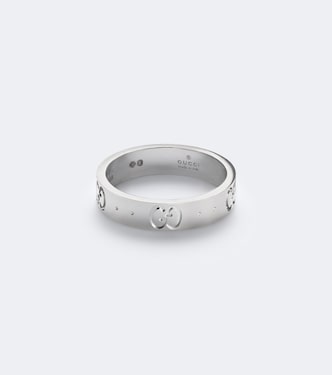 Bague Icon en or blanc 18 carats | Gucci