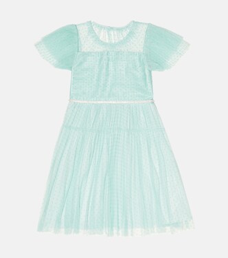Point d'esprit tulle dress | Self-Portrait Kids
