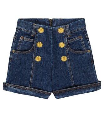 Denim shorts | Balmain Kids