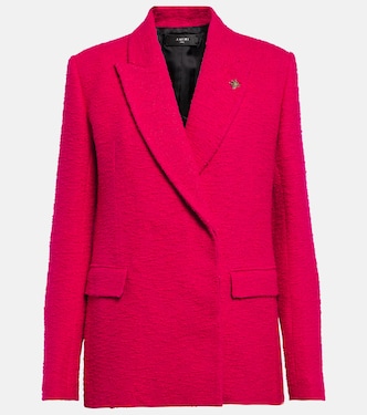 Double-breasted bouclé blazer | Amiri