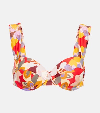 Santiago printed bikini top | Rebecca Vallance