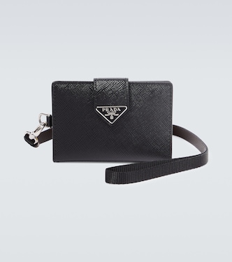 Tarjetero de piel Saffiano | Prada