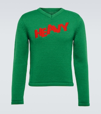 Pull brodé en laine mélangée | ERL