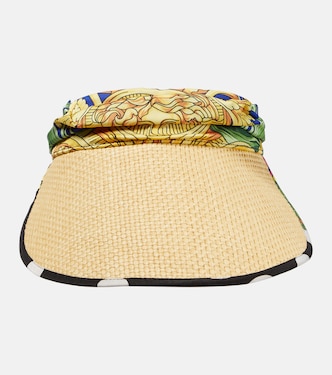 Silk-trimmed visor | Versace