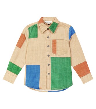 Patchwork cotton shirt | Stella McCartney Kids