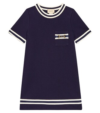 Gucci Horsebit cotton jersey dress | Gucci Kids