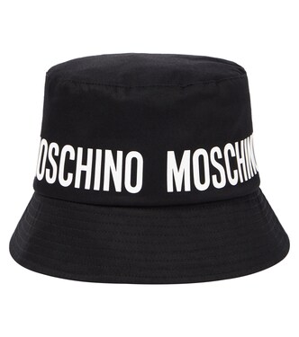 Logo cotton bucket hat | Moschino Kids