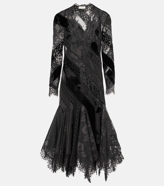 Eden linen and silk lace gown | Zimmermann