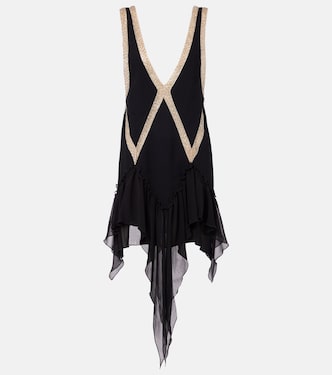 Embroidered georgette minidress | The Attico