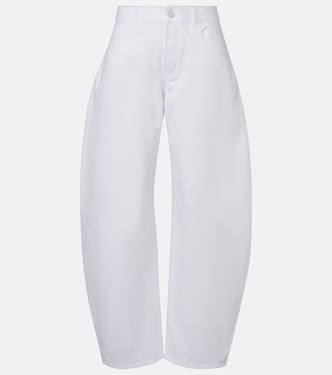 Mid-rise barrel-leg jeans  | Alaïa