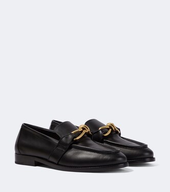 Astaire Knot leather loafers | Bottega Veneta