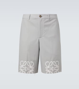 Anagram cotton twill shorts | Loewe