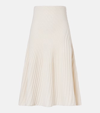 Wool and cashmere midi skirt | Alaïa