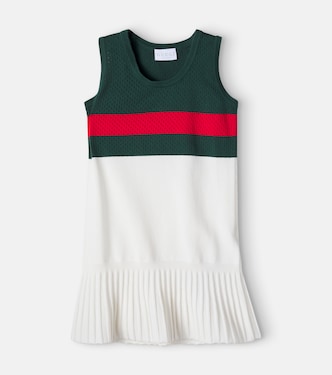 Kleid Web Stripe aus Pointelle-Strick | Gucci Kids