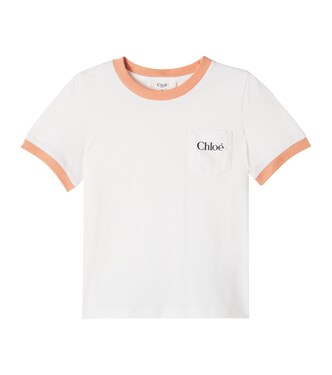 Logo cotton jersey T-shirt | Chloé Kids