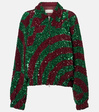 Sequined blouson jacket | Dries Van Noten