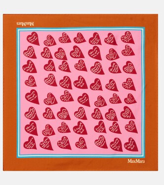 Printed silk twill scarf | Max Mara