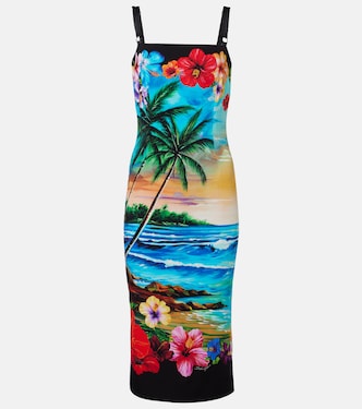 Midikleid aus einem Seidengemisch | Dolce&Gabbana