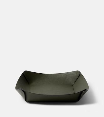 Safran Large leather bowl | Giobagnara