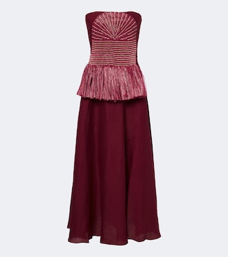 Exploring Textures linen maxi dress | Johanna Ortiz