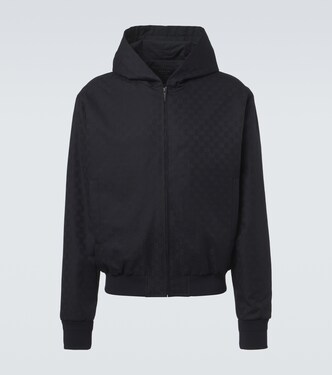 GG jacquard hooded cotton jacket | Gucci