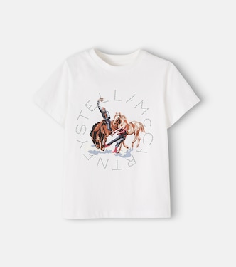 Printed cotton jersey T-shirt | Stella McCartney Kids