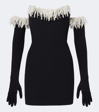 Embellished fringed bustier minidress | David Koma