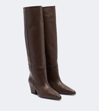 Jane leather knee-high boots  | Paris Texas