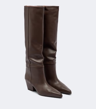 Jane leather knee-high boots  | Paris Texas