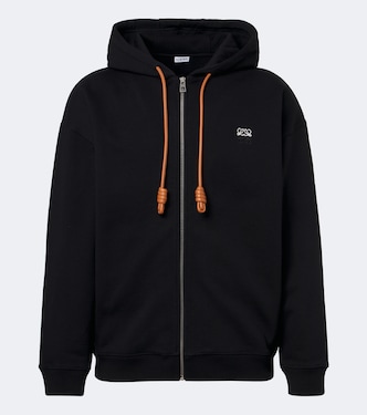 Double L cotton jersey hoodie | Loewe