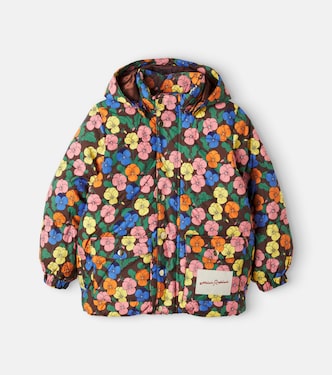 Logo floral puffer jacket | Mini Rodini